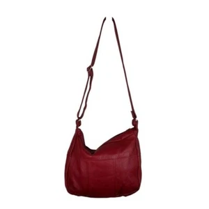 Rote Echtleder Schultertasche Boho Gypsy Freizeit - Bild 1 von 16