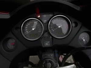 Fits HONDA CBF 1000A SC58 2006-2009  2x Poliert Aluminium Tachoringe Tacho Ringe - Picture 1 of 6