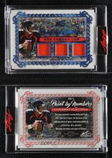 2021 Leaf Art of Sport Paint by Numbers Relics Navy Holofoil /15 John Elway HOF