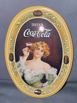 Vintage COCA-COLA Advertising Tip or Trinket Mini Tray 1973 Yellow - Image 1 of 2