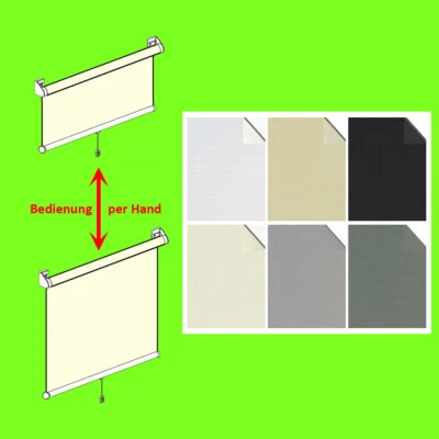 Schnapprollos Verdunkelungsrollos Thermorollos schwer entflammbare Stoffe Objekt - Bild 1 von 4