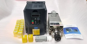 Motore mandrino CNC 2,2 KW ER20 Collet raffreddato ad aria 24000 giri/min GDZ80X73-2,2 - Foto 1 di 11