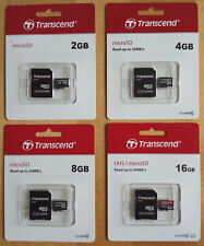 Speicherkarte - Transcend - zur Auswahl 2GB bis 16GB - MicroSD , MicroSDHC