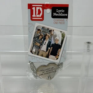 One Direction Band Lyric Necklace You Light Up My World Like Nobody Else 1D Gift - Picture 1 of 5