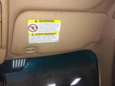 2003-05 SUBARU FORESTER Right OE 遮阳板装饰代码 C40 米色 — 第 1/2 张图片