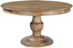 Scottsdale Round Dining Table | Solid Wood Pedestal Base - Picture 1 of 3