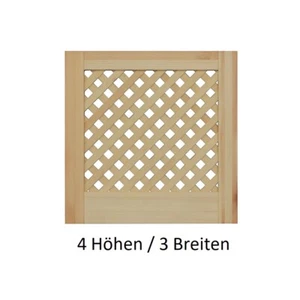 Gittertür Gittertüren Kiefer unbehandelt Schranktür Blende Sichtschutz  - Bild 1 von 17