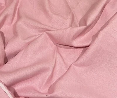 Pink  linen fabric 56” Width Sold By The Yard - Image 1 of 3
