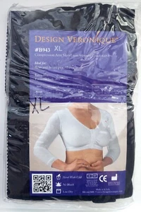 Design Veronique B943 XL Kompressionsarmärmel mit Baumwollstrick BH - SCHWARZ - Bild 1 von 1