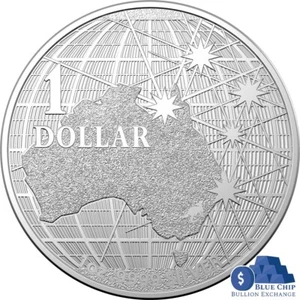 2020 $1 Beneath the Southern Skies 1oz Silver Bullion Coin in Capsule - Picture 1 of 4