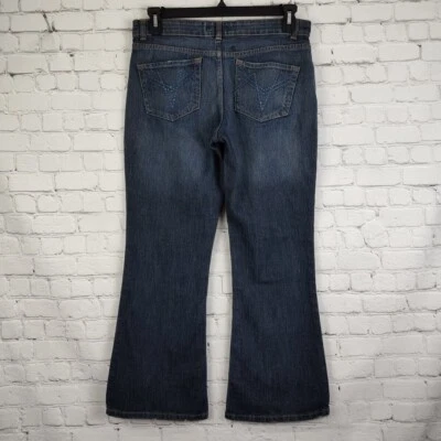 Jeans Steve & Barrys 8 Capri elásticos recortados azules denim  Foto 1 de 4