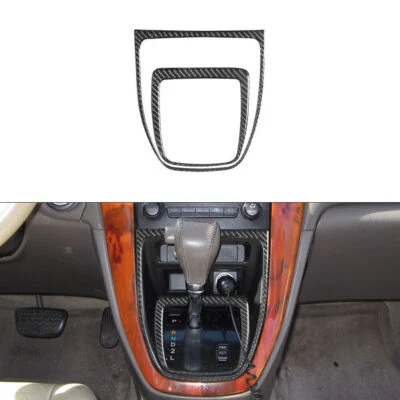 Cubierta de cuadro de cambio de marchas interior de fibra de carbono para Lexus RX300 1998-2003 2 piezas Foto 1 de 4
