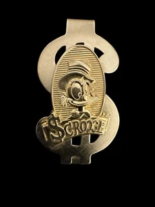 Disney Uncle Scrooge Ducktales COLIBRI Gold Tone Money Clip  - Picture 1 of 4