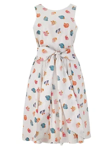 Cath Kidston Size 8 Vintage Retro Look Quirky Shell Print Summer DRESS Occasion - Picture 1 of 5