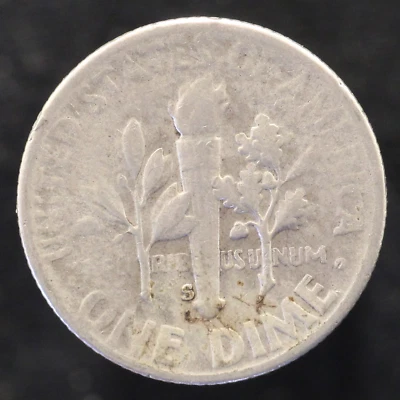 1955 S Roosevelt Dime Error Weak Strike (US650) - Image 1 of 2