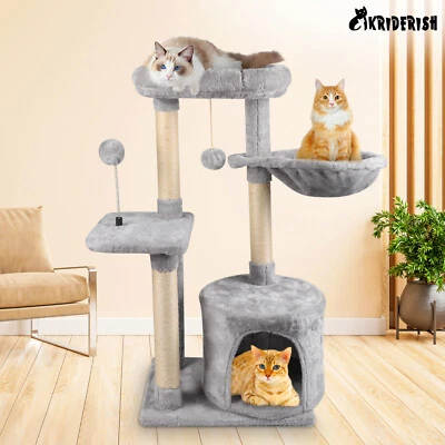 YOKEN BAR COLOURFUL STAGE LIGHT Kratzbaum Katzenbaum Kletterturm mit Liegeflächen Sisal Kletterbaum Holz xxl