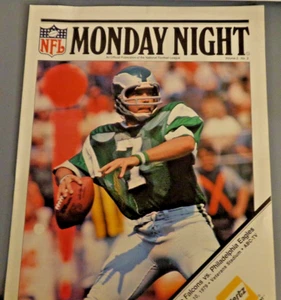 PHILADELPHIA EAGLES 1979 MNF HERTZ PROGRAMM MIT OJ AUF RÜCKSEITE - Bild 1 von 6