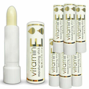6 x Naturally Pure Vitamin E Moisturizing Sticks 3.5 grams Antioxidant Lip Balm