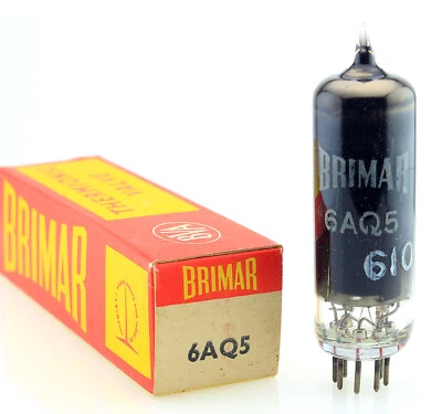 TUBO DE VACÍO RARO BRIMAR BVA INGLATERRA EL90 6AQ5 NOS PARA UREI LA-2A Foto 1 de 2