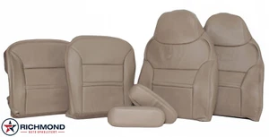 Ford Excursion Limited 2000 - cubiertas completas de asiento de cuero para conductor y pasajero bronceadas - Imagen 1 de 12