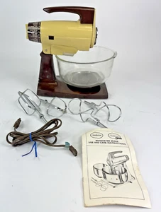 Vintage Sunbeam Harvest Gold Mixmaster Stand Mixer 12 Speed Tested and Working - Picture 1 of 13