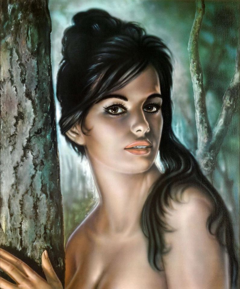 Tina by JH Lynch Tretchikoff Era - Vintage Kitsch Art Print - Size A2 - Image 1 of 1