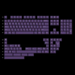 Jeu de clés rétroéclairées Frontier Cherry Profile PC 87/104/64, gris/grenouille/violet - Photo 1/9