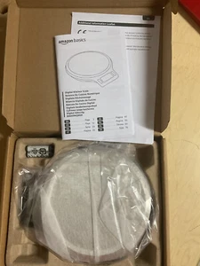 Basics Digital Kitchen Scale with LCD Display Batteries Included Black NEW - Picture 1 of 3