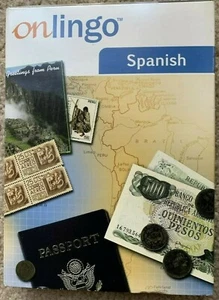 Onlingo Spanish Cd’s Level 1 Audio Cd 1 ,2 Learning Guide 2006 Mac And PC - Picture 1 of 2