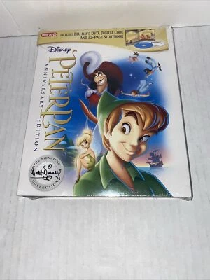 PETER PAN Bluray + DVD  32 PAGE STORYBOOK TARGET EXCLUSIVE **READ RARE Foto 1 de 4