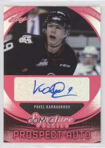 2015 Leaf Signature Series Prospect Red /15 Pavel Karnaukhov #SP-PK1 Auto