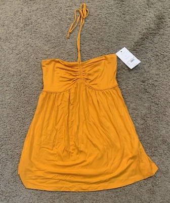 NWT! Isabel Maternity Halter Tie Orange Top - Size XS - Image 1 of 4