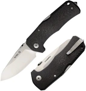 LionSTEEL TM1 Lockback Folding Knife 3.5" Sleipner Tool Steel Blade CF Handle - Picture 1 of 3