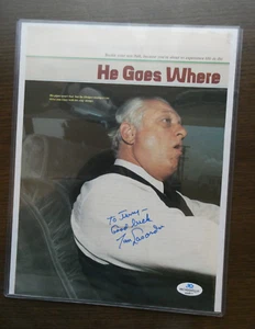 Baseball Great TOMMY LASORDA Los Angeles Dodgers Signed Autograph w/5 Star COA - Picture 1 of 3