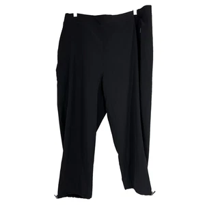 Chicos Zenergy Women 3.5 US 18 UPF Bungee Cropped Pant Black Stretch Performance - Picture 1 of 10