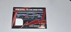 Donruss Racing Chase Briscoe 2025 pedal a la reliquia de metal - Imagen 1 de 2