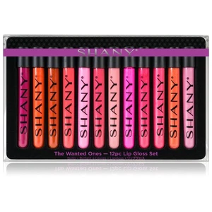 SHANY The Wanted Ones - 12 Piece Lip Gloss Set with Aloe Vera and Vitamin E - Picture 1 of 8
