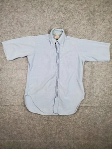 VTG Brooks Brothers Oxford Button Down Shirt Six Button Blue Distressed 15.5-5 - Picture 1 of 16
