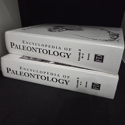Encyclopedia of Paleontology Ronald Singer Reference Book Set Hardcover 1999 - Image 1 of 4