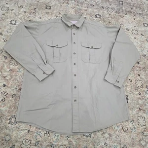 Camisa Filson Genuina Prenda Para Hombres XL Beige Abotonada Manga Larga De Colección Años 90 EE. UU. - Imagen 1 de 7