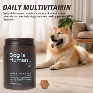 ¡Compra 2 y obtén 1 gratis! Multivitamínico diario para perros_es_humanos salud del perro bienestar - masticar 60 quilates - Imagen 1 de 5