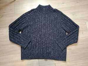M&S High Neck 1/4 Zip Long Sleeved Heavy Weight Pullover XXXL Navy  - Bild 1 von 6