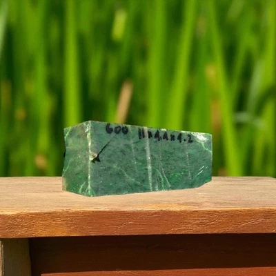 Nice Natural Rough Green Nephrite Jade 1.32 lb - Image 1 of 4
