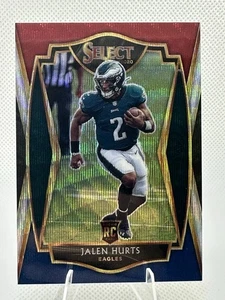 2020 Select Jalen Hurts Premier Tri-Color /199 - Picture 1 of 2