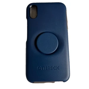 OtterBox iPhone XR Otter+Pop Symmetry Series Cover Case Blue & Brown - Zdjęcie 1 z 4