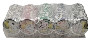 Welcome To Fabulous Las Vegas 11.5 gram, 100 Count Poker Chips Multicolor - Picture 1 of 3