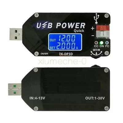 Módulo de fuente de alimentación ajustable USB de control digital Controlador de velocidad CC CV 15W 2A Foto 1 de 4