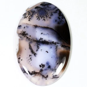 53 CT 5X28X45 mm HUGE NATURAL DENDRITE OPAL AGATE OVAL CABOCHON GEMSTONE DD-73 - Picture 1 of 1