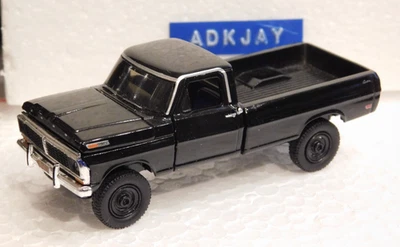 M2 Machines ~ 1970 Ford F-100 Custom 4x4 ~ Black Pickup Truck ~ Diecast ~ 1:64 - Image 1 of 4