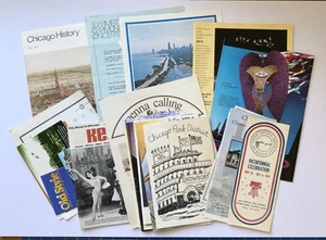 Large Lot 1970s-90s Chicago Cultural Ephemera Museums Parks History Theater - Picture 1 of 4